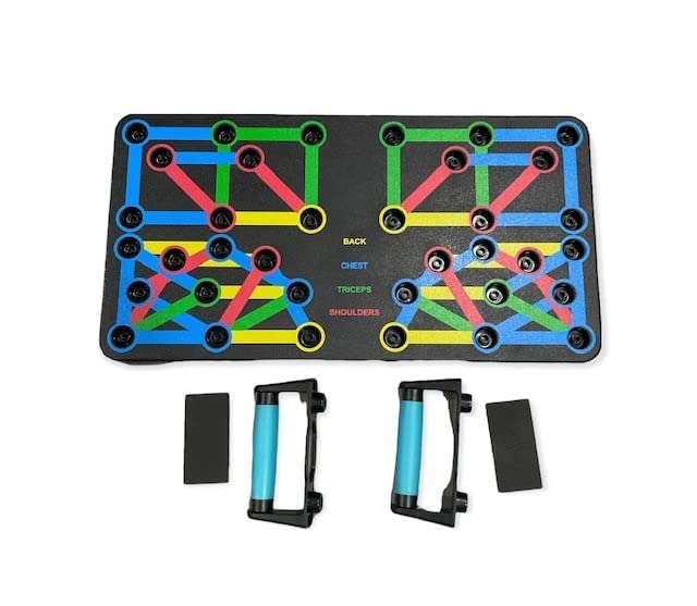Pushup Board 25 in 1 | Perfect Push Up Board | Push Up Bar Handles | Multi-Functional Pushup Board Fitness Floor | Strength Training Equipment | Home Workout Equipment | Perfect Choice for Daily Gifts