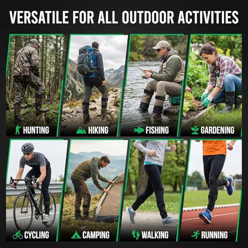 Chedin 6-Pcs Adjustable Boot Blousers & Ankle Straps,Elastic Leg Bands for Hunting,Cycling,Hiking&Outdoor Sports,Secure Boot Straps for Cowboy Boots,Workwear