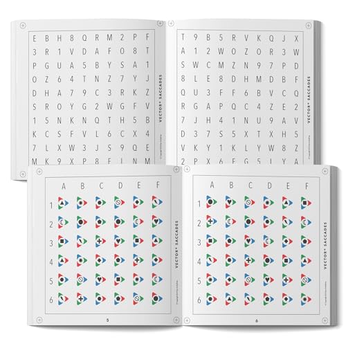 Vector Saccades Vision Training Kit – Sports Vision & Reaction Time Trainer for Athletes – Eye Focus & Tracking Exercise Tool to Improve Hand Eye Coordination, Focus, and Visual Accuracy