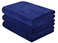 HOPESHINE Gyms Towels for Men & Women Microfiber Exercise Fitness Home Absorbent Sweat Yoga Towels Sports Towels Soft Fast Drying 16inch x32inch 3-Pack - color: Navy Blue 3-pack