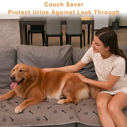Peepeego 2Pack Pee Pads 36"x72"+Free Dog Comb, Waterproof Rugs Washable, Non Slip - size: 2Pack 36x72