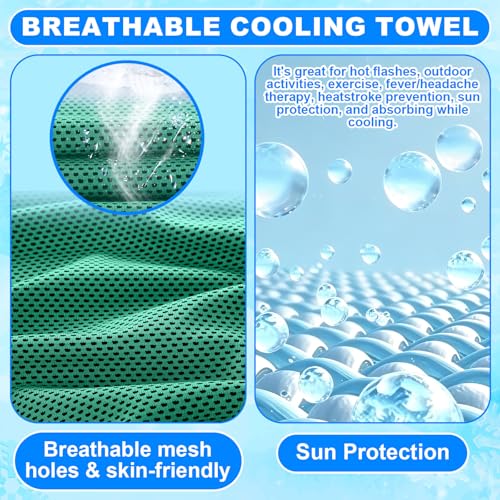 Shellwei 100 Pcs Cooling Towels Bulk 32 x 12 Inch Ice Towel Bulk Cooling Rag for Face and Neck Soft Breathable Microfiber Cloth Chilly Quick Cold for Gym Sport Golf Running Stay Cold (Macarons) - color: Macarons
