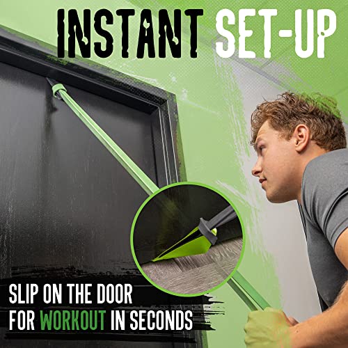 Gradient Fitness Door Anchor for Resistance Bands | Heavy Duty Resistance Band Door Anchors for Stretching Straps, Physical Therapy Exercises & Closed Loop Bands. Door Anchor for Home Gym Workout - color: Green