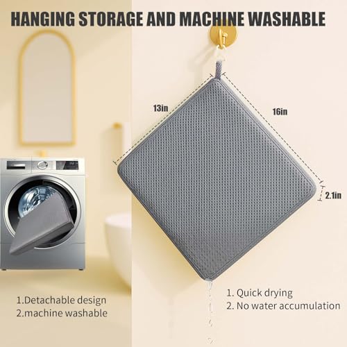 Shower Cushion, 2-Pack Bath Seat Cushions, Quick Drying and Easy to Clean, Made of Comfortable 4D Air Fiber Material, Portable and Removable, Suitable for Shower Chairs, Bathtubs and Pools - size: Deep Gray