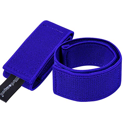 Wisdompro Cowboy Boot Straps, 1 Pair Ankle Bands Blousing Garter Blousers Lasso Pant Leg Clip Jeans Wrap for Biking, Fishing - color: Blue 12 Inches, size: 12''