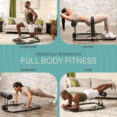 Lifepro Hip Thrust Machine – Adjustable Glutes Workout Equipment for Home – GluteBlast Foldable Booty Builder, Sissy Squat Machine, Thrust Glute Bench, Home Gym Glute Workout - style: Gluteblast Lite