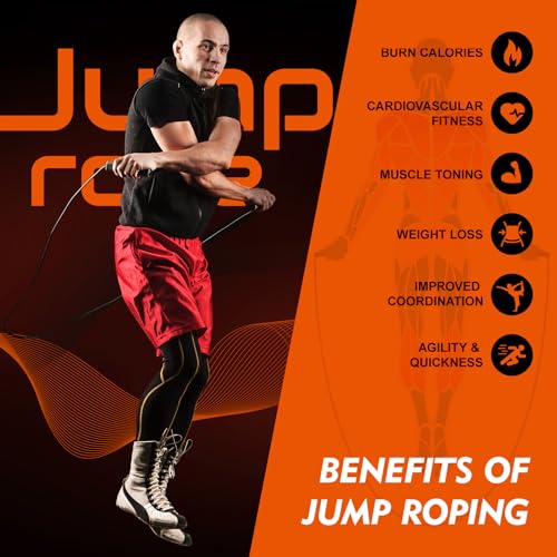 14 Pack Adjustable PVC Jump Rope for Cardio Fitness - Versatile Jump Rope for Women Men Kids Christmas Gift -Tangle-Free for Keeping Fit, Training, Workout - color: Black