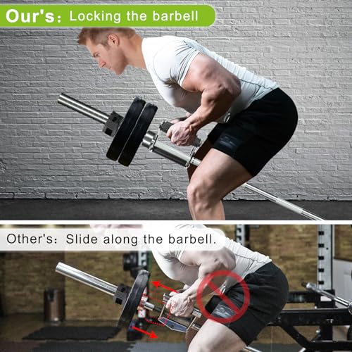 SELEWARE V Bar & T Bar Landmine Handle Attachment for 2" Barbell Bar, Solid Multi-Grip Landmine Handle T Row Attachment with Non-Slip Rubber Handle, Fits 2" Olympic Bars Strength Training Bars - color: B. V Bar