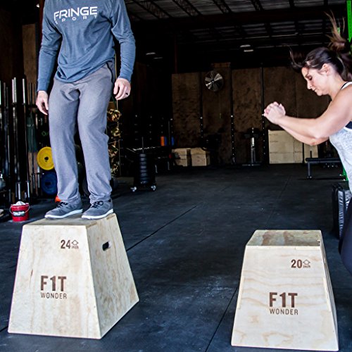 FringeSport Traditional Wood Plyometric Box/Built or Kit/Jump Training & Conditioning - size: 30"