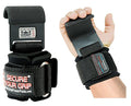 Weight Lifting Rod Hooks Heavy Duty Wrist Wraps Power Weight Lifting Training Gym Grips Straps Set of 2 - color: Flat Black 2 Hooks, size: WOMEN-Wrist Size Small/Medium
