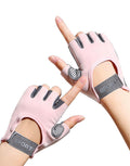FGSS Workout Gloves for Men Women Exercise Gloves for Weight Lifting Fitness Cycling Gym Training with Grip Cushion Pads - color: Pink