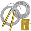 Jump Rope, High Speed Weighted Jump Rope - Premium Quality Tangle-Free - Self-Locking Screw-Free Design - Jump Ropes for Fitness - Skipping Rope for Workout Fitness, Crossfit & Home Exercises - color: Yellow