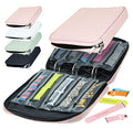 Skywin Watch Band Holder for Apple Watch Bands - An Apple Watch Band Case Organizer with a Band Capacity and Zippered Compartment Sleeves - color: Pink