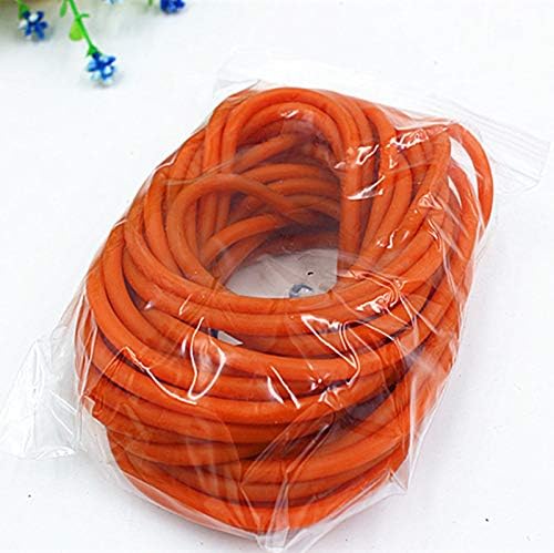 10 Meter 32FT Latex Slingshot Rubber Tube Band Hunting Catapult Elastic Bungee Tubing - color: Orange