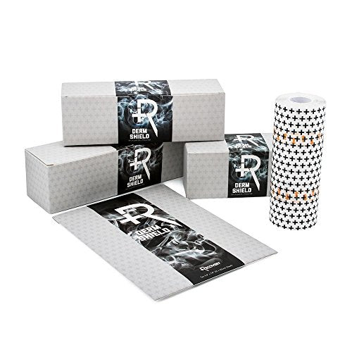 Recovery Aftercare Derm Shield Tattoo Cover Up Patch - Latex-Free & Waterproof Tattoo Aftercare Bandage - Transparent Matte Film - Breathable & Flexible - Promotes Healing & Skin Renewal (5.9" x 8 yd) - size: 5.9 Inch x 8 Yards
