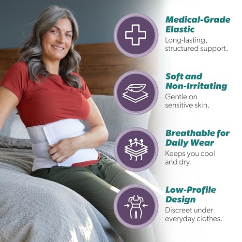 BraceAbility Medical Abdominal Stomach Binder - XXL Belly Band Compression for Diastasis Recti, Postpartum, Post-Surgical Wrap for Tummy Tuck Recovery, Post op Ab Binder for Women and Men (2XL 12") - size: 2XL 12"