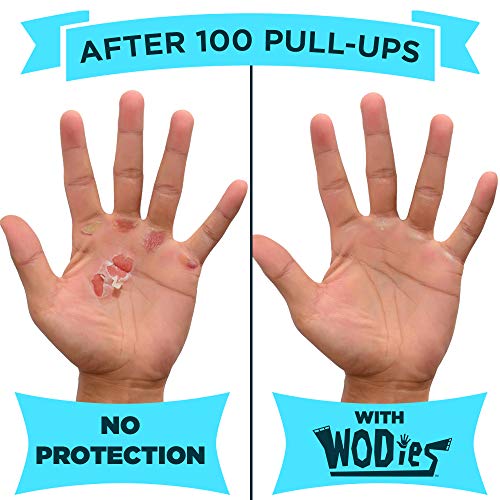 JerkFit WODies Gymnastics & Weightlifting Grips with Wrist Wraps – 3 Hole Versatile Gym Gloves for Pull Ups, Gym Training & Cross Training – Hand Grips Palm Protector for Men & Women - color: Green Camo, size: Small 3”- 3.5”