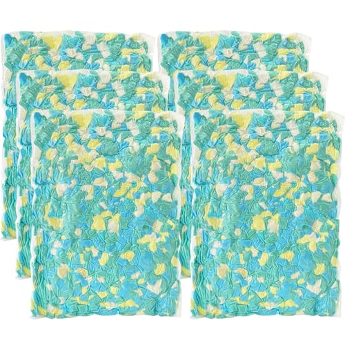 Bean Bag Filler,30lbs Shredded Memory Foam Stuffing, Filling & Refill for Bean Bag Chairs, Couch Cushions, Punching Bags, Pillows, Sofas, Dog Beds, Multi Color & Shape (Pack of 6) - color: Multi Color, size: 30 Pound (Pack of 1)