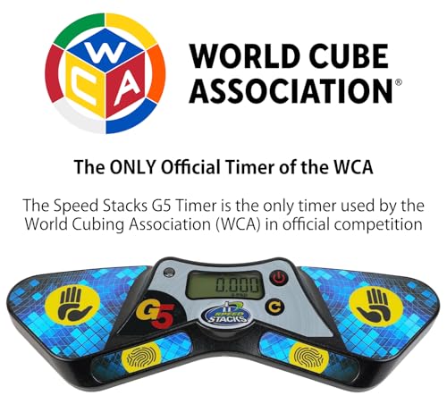 Speed Stacks G5 Timer | Official Sport Stacking and Cubing Association Timer | Accuracy to 0.001 Seconds, Batteries Included