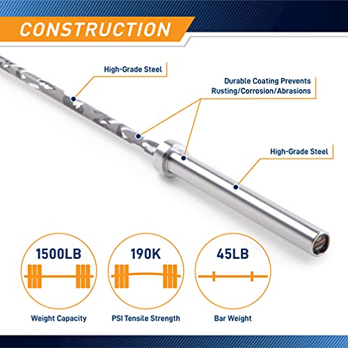 Steelbody IWF Standard 20kg and 15kg Olympic Weight Barbell Multiple Colors Available - color: 7ft 20kg Grey Camo