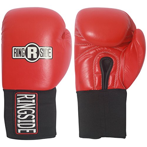 Ringside Competition-Like Safety Sparring Gloves Hook & Loop - color: Blue, size: 10-Ounce