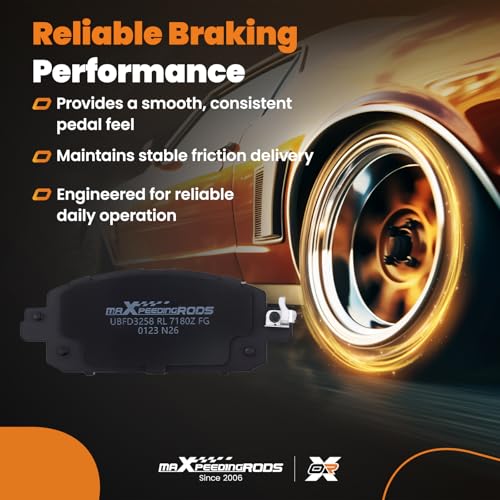 maXpeedingrods Front Ceramic Brake Pads D2310 P2310 for Nissan Kicks Sentra 2021-2024 - size: D2310&P2310