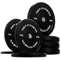 REP Fitness Rubber Bumper Plates, 5Lb to 370 lb Set Pairs, Olympic Standard Weights, Shock Absorbing Low Bounce Design, For Home Gyms, Fitness Centers, Strength Workouts, Barbell Use - style: 250 LB Set