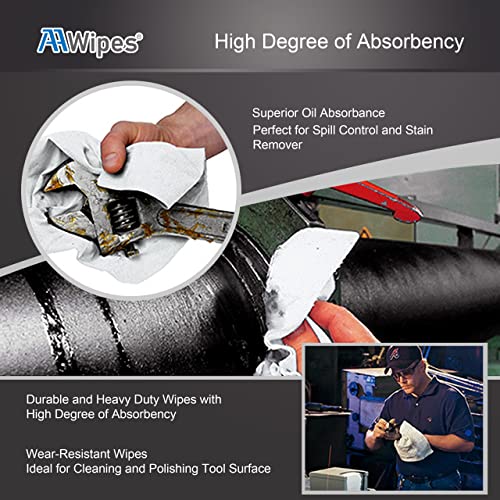 AAwipes Cleanroom Wipes Nonwoven Wipers Cellulose/Polyester Blend (12" x 12" 150PCS) for Lab, Electronics, Pharmaceutical, Printing and Semiconductor Industries (NW06812)