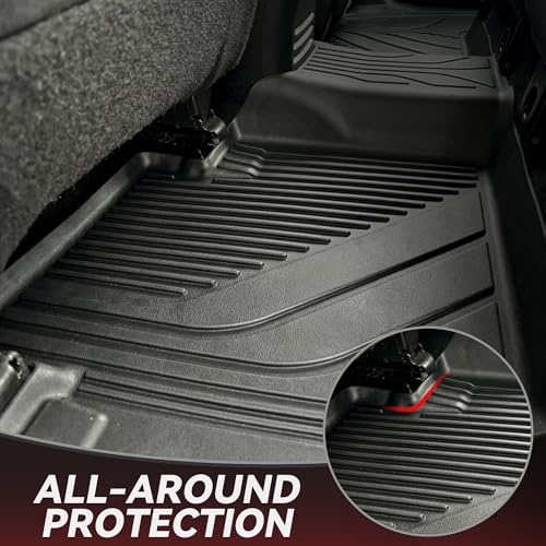 YITAMOTOR Floor Mats for Toyota Tacoma 2024 2025 2026 Double Cab Automatic, Custom Fit All Weather Anti-Slip TPE Rubber Mat, Super Duty Toyota Accessories, Tacoma TRD/SR/SR5/Limited Floor Liners Set - style: 2024-2026 | For Toyota Tacoma Double Cab Automa