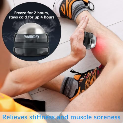 Ice Roller Ball, Cold Hot Massage Muscle Recovery Ball, Stainless Steel | Hot/Cold Therapy,Myofascial Release,Deep Tissue Muscle Relief,Aromatherapy,Pain Relief,Skin Firming,Reduce Edema,360° Rolling - style: 1 - Pack - Ice Ball