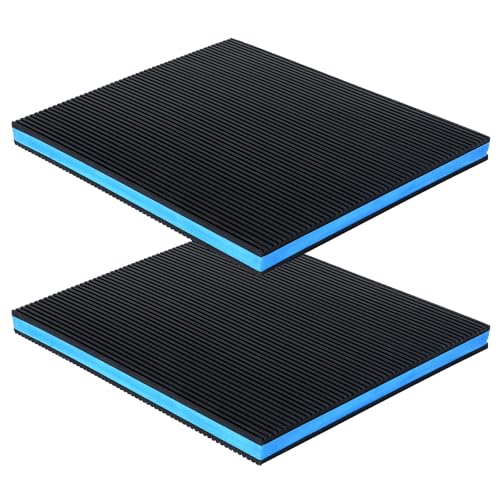 16x13 Inch Anti Vibration Pads, Sound Isolation Vibrating Pad Ribbed Rubber Damping Mat EVA Composite for Air Compressors, Conditioner, Treadmill, HVAC Washer Dryer - size: 16×13inch