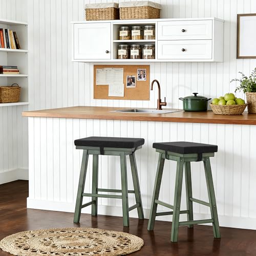 Tromlycs Saddle Bar Stool Cushion Rectangle Small Bench Cushion, Black | Rectangular Seat Cushion, Rectangle Bar Stool Cover Pad, Kitchen Farmhouse, with Strap Ties, 18x9.5 Inch - color: Black