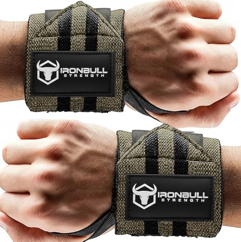 Wrist Wraps for Weightlifting (USPA & IPL Approved) - 18” Premium Quality Wrist Straps for Weightlifting - Weight Lifting Wrist Wraps with Thumb Loop - Best Gym Wrist Wraps for Lifting Weights, Curls & Dips - Lifting Wrist Wraps for Bench, Powerlifting &