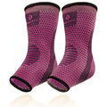 Benmarck Achilles Tendon Support Brace, Plantar Fasciitis Sock, Ankle Compression Sleeve For Running, Tendonitis and Flat Feet Relief - color: Fuchsia Purple