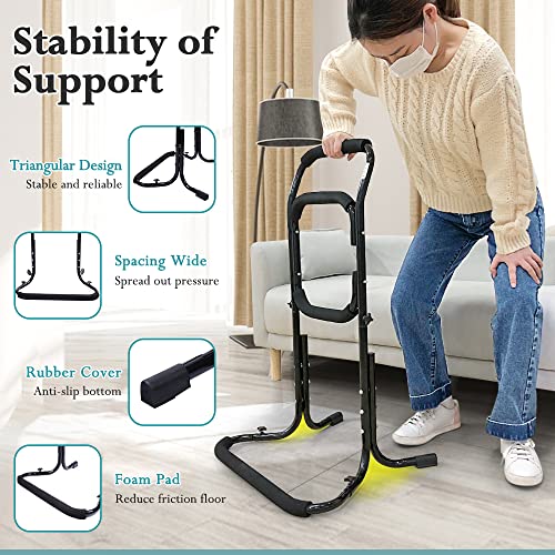 Chair Lift Assist Devices for Seniors Elderly Sit to Stand Lift Standing Aids Supports Grab Bar Help Patient Stand Up & Mobility in Front of The Sofa, Recliner Chairs, Toilet