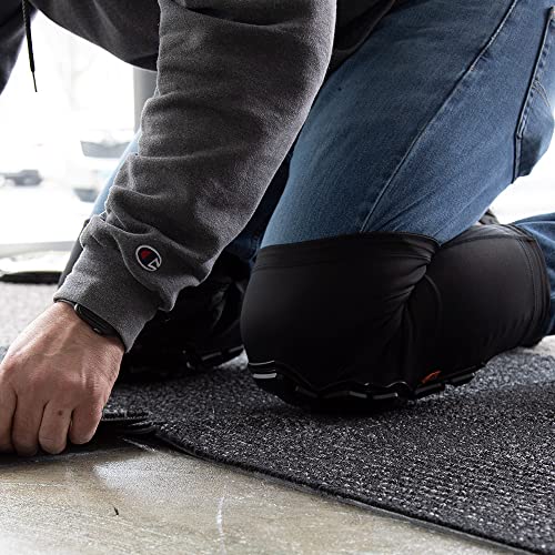 Klein Tools 60611 Knee Pads, Heavy Duty Padded Knee Sleeves, Breathable Mesh Back, Elastic Cuff with Slip-Resistant Silicone, Black, L/XL - size: L/XL