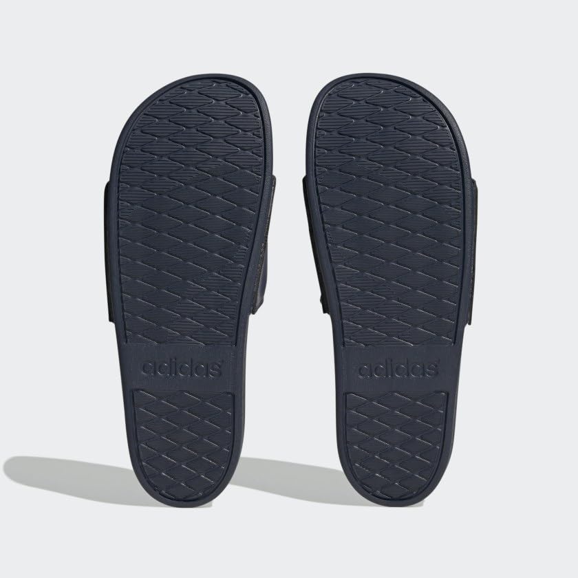 adidas Women's Adilette Comfort Slides - color: Shadow Navy/White/Shadow Navy, size: 17 Women/16 Men