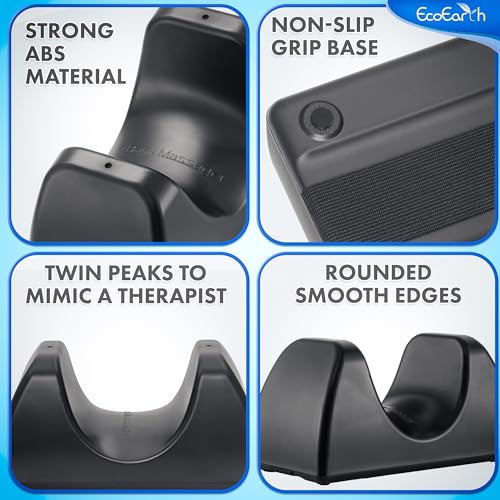 EcoEarth Psoas Release Massage Tool - Black - Deep Tissue Hip Flexor Massager with Strap Design & Anti Slip Base - Myofascial Massage Tool for Lower Back & Psoas Muscles - Trigger Point Massager - style: Strap Design