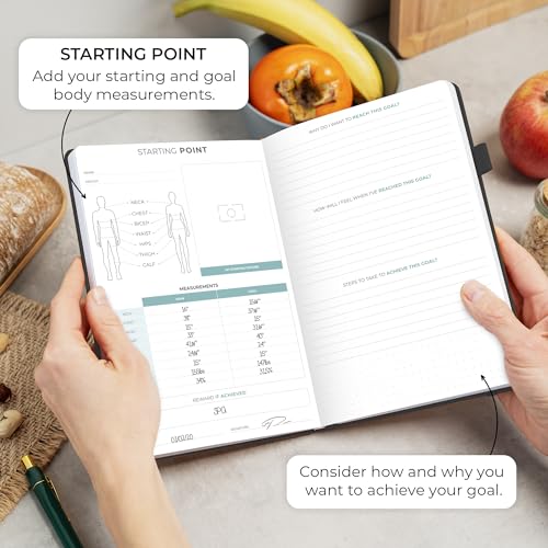Clever Fox Food Journal - Daily Food Diary, Meal Planner to Track Calories & Nutrients, Weight Tracker Notebook, A5 (Black) - color: Black, size: A5 (5.8'' x 8.3'')