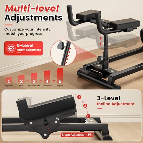 Spine Twist & Stretch Trainer – 4-Level Adjustable Core Workout Machine for Home Gym, Waist Toning, Back Pain Relief, and Full Body Stretching with Digital Timer