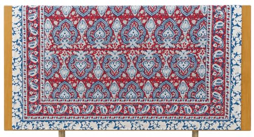 100% Cotton Hand Block Print Pareo Sarong Swimsuit Wrap Skirt Cover Up Long Women’s Apparel Fabric Beach Bikni (73" x 44") - color: Red 5