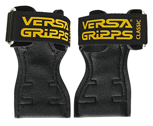 Versa Gripps® Classic Wrist Straps, Train Better, Choose Size and Color | Replaces Straps, Gloves & Hooks, Shorter Palm Piece, Quick Transitions, Handcrafted in the USA - color: Gold Label, size: Small: 6 to 7 inch wrist