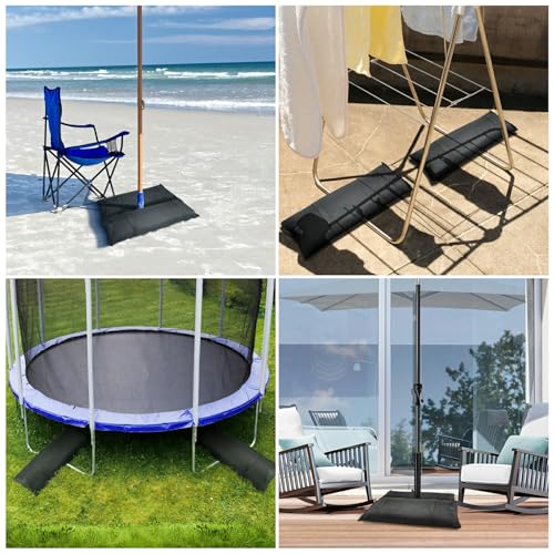 Umbrella Base Weight Sandbags Set of 2,Sand Bags for Outdoor Umbrella Base, Heavy Duty Umbrella Base Weight,for Cantilever Patio Umbrella, Trampoline,Gazebos - size: 29‘’*11‘’(2pcs)