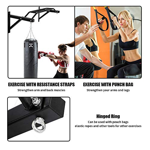 Wall Mount Pull Up Bar Wall Mounted Body Press Pull Up Bar Gym Chin-Up for Upper Body Workout - color: Type B