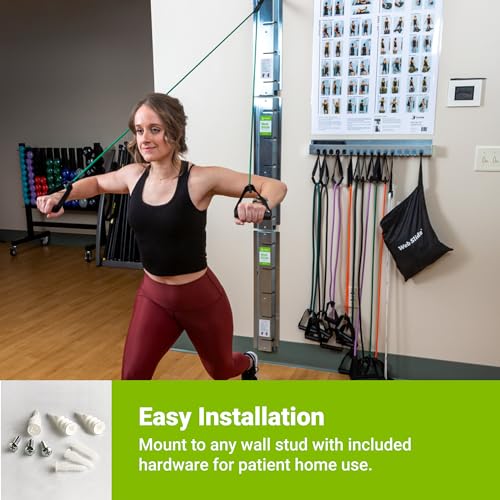 Web Slide-Storage Rack - Stainless Steel - 16 Slots - Perfect for Organizing - Physical Rehab Equipment Storage for Clinic, Home, or Gym