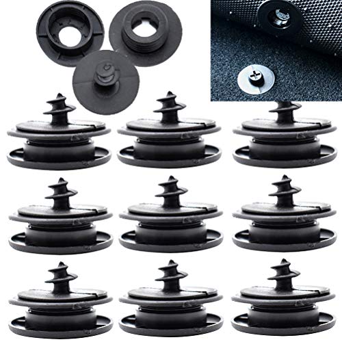 XUKEY 10pcs Universal Car Floor Mat Clips Retention Holders Grips Carpet Fixing Clamps Buckles Anti Skid Fastener Retainer Resistant