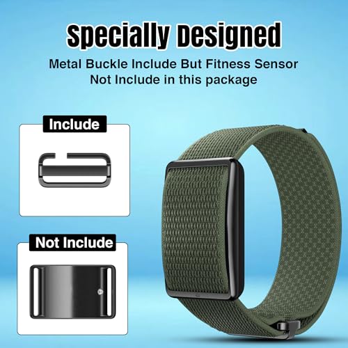 DADO Breathable Nylon Replacement Watch Band Compatible with Polar Loop – Lightweight, Ideal for All Weather Use Sport Strap with Adjustable Hook & Loop Closure - color: Forest Green
