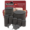 Yelanon Non Slip Furniture Pads -56 pcs（1+2+3）” Furniture Grippers, Non Skid Furniture Legs,Self Adhesive Rubber Furniture Feet, Anti Slide Furniture Hardwood Floor Protector for Keep Couch Stoppers - size: 56pcs 1"+2"+3" Round