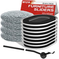 Furniture Sliders for Hardwood Floors: Multi-Surface 3-in-1 Movers Sliders | Moving Pads with 8PCS Carpet Sliders+4PCS Hard Floor Socks+1 Lifter - Protect Floor and Easily Move Furniture - size: 5.8*4.3in Oval 8+4+1Pack