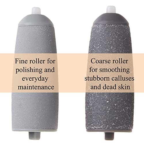 6 Pcs Pedicures Replacement Heads for Flawless Pedi Electric Tool Foot File | Pedi Replacement Roller Head Fit For Finishing Touch Flawless Pedi (3 Coarse & 3 Fine)